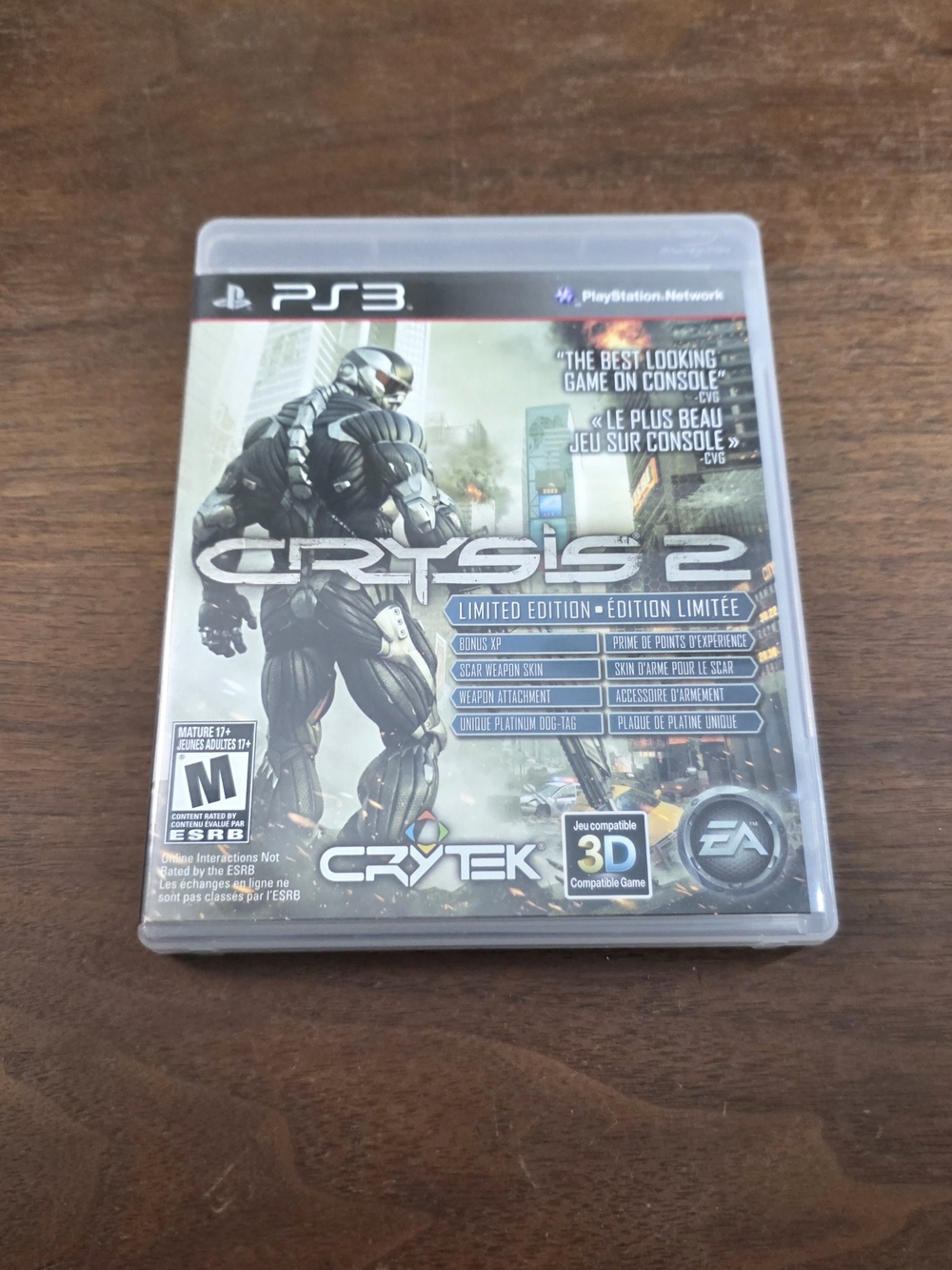 Sony PS3 Crysis 2 Limited Edition Game Cib